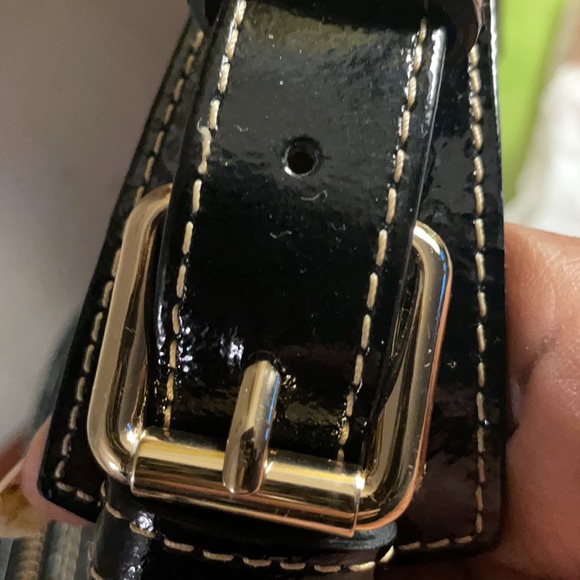 Dooney and Bourke Patent Leather Hobo - Picture 7 of 10